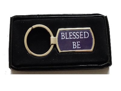 Blessed Be 3D Hanging Witchy Sign with Broom and Charm